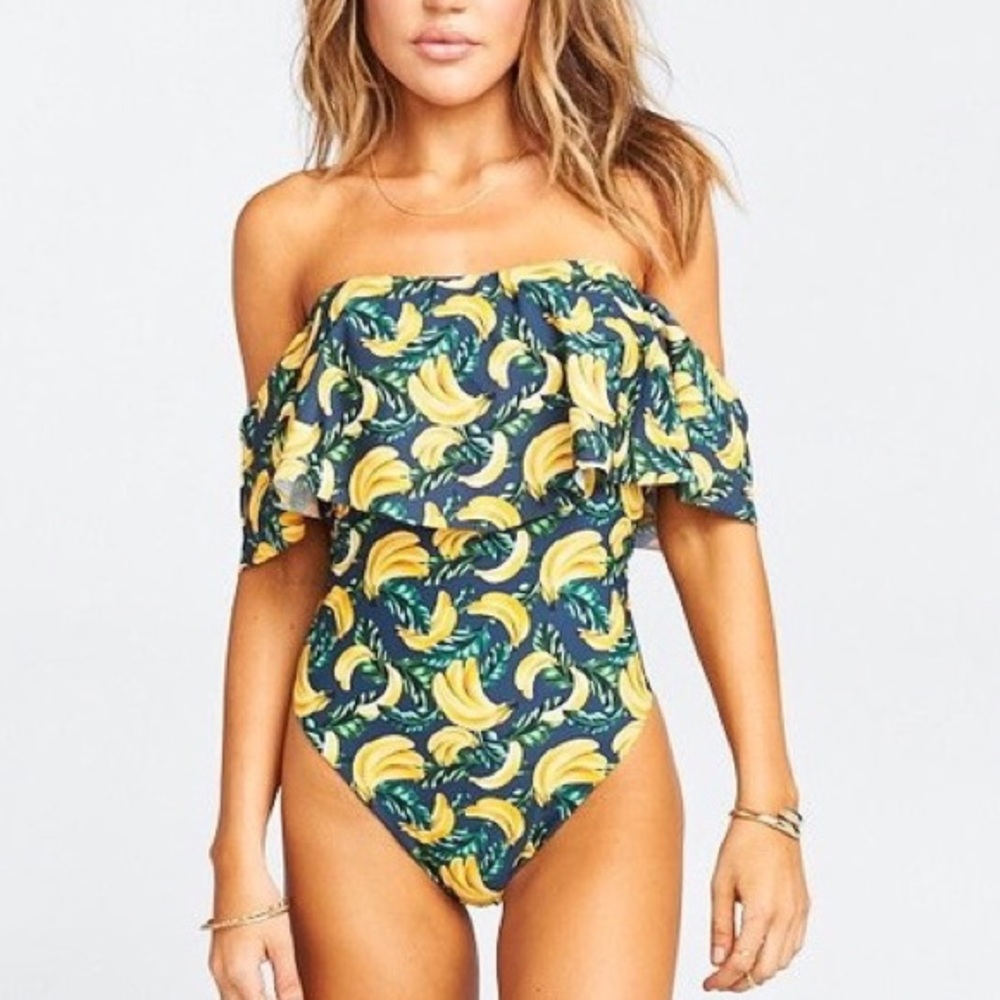 Show Me Your Mumu Rio Ruffle One Piece Medium
